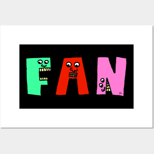 Cute Fan Motivational Text Illustrated Dancing Letters, Blue, Green, Pink for all people, who enjoy Creativity and are on the way to change their life. Are you Confident for Change? To inspire yourself and make an Impact. Posters and Art